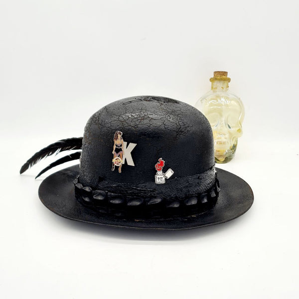 Sombrero estilo rockero color negro - Main Image