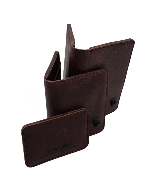 Cartera de piel classic brown
